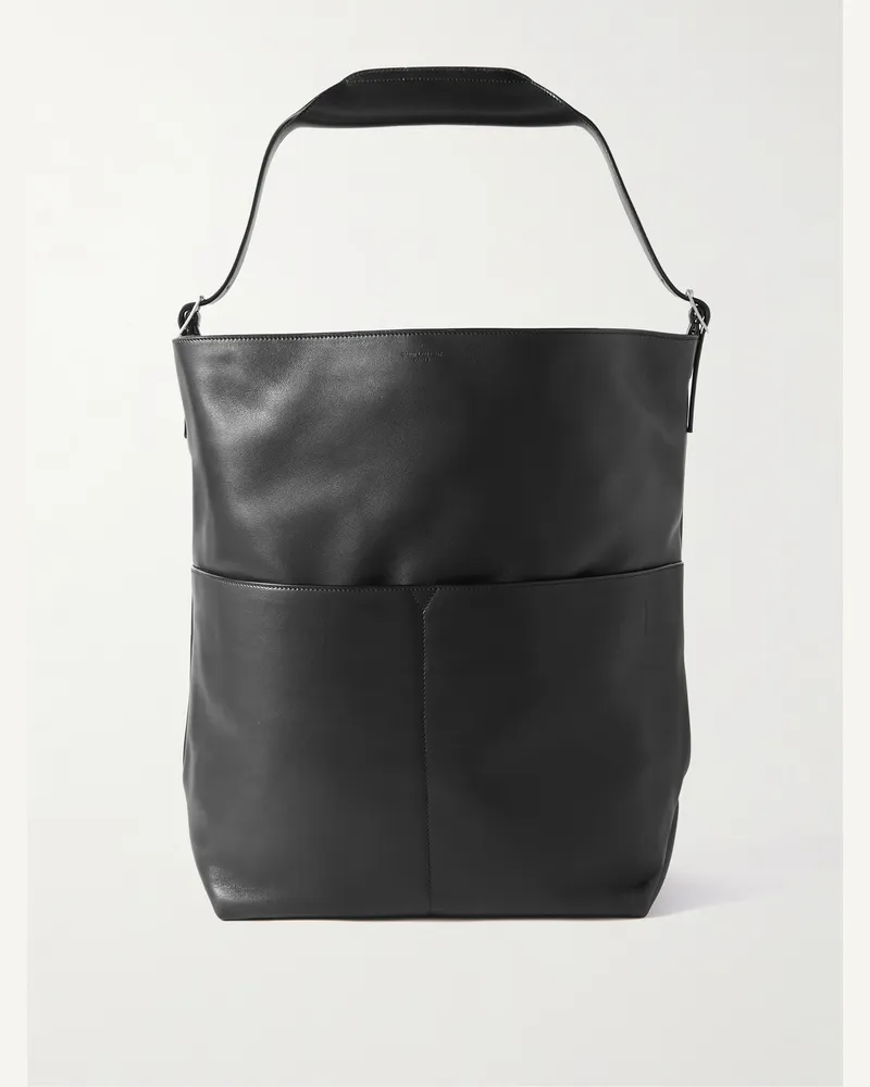 Saint Laurent Tote aus Leder Schwarz