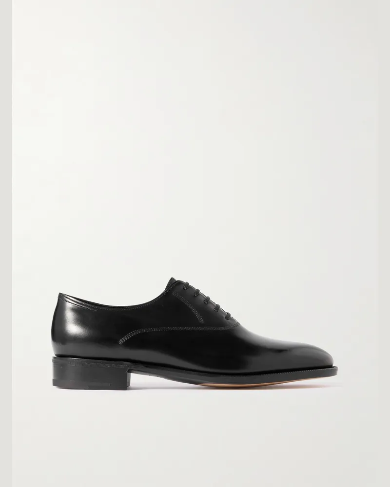 John Lobb Luke Oxford-Schuhe aus Glanzleder Schwarz