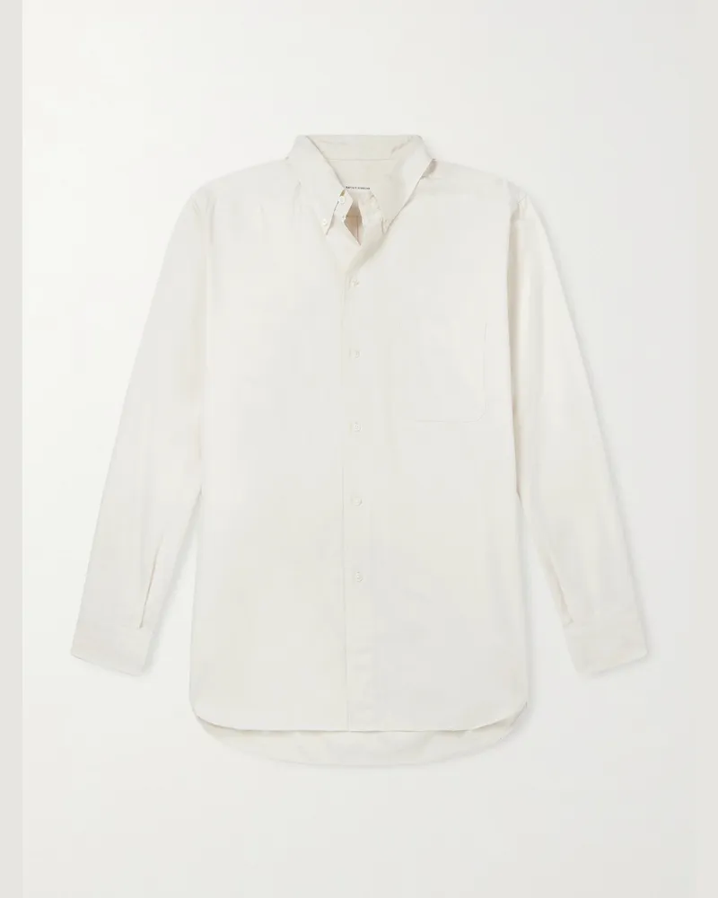 Kaptain Sunshine Hemd aus Baumwoll-Oxford mit Button-Down-Kragen Neutral