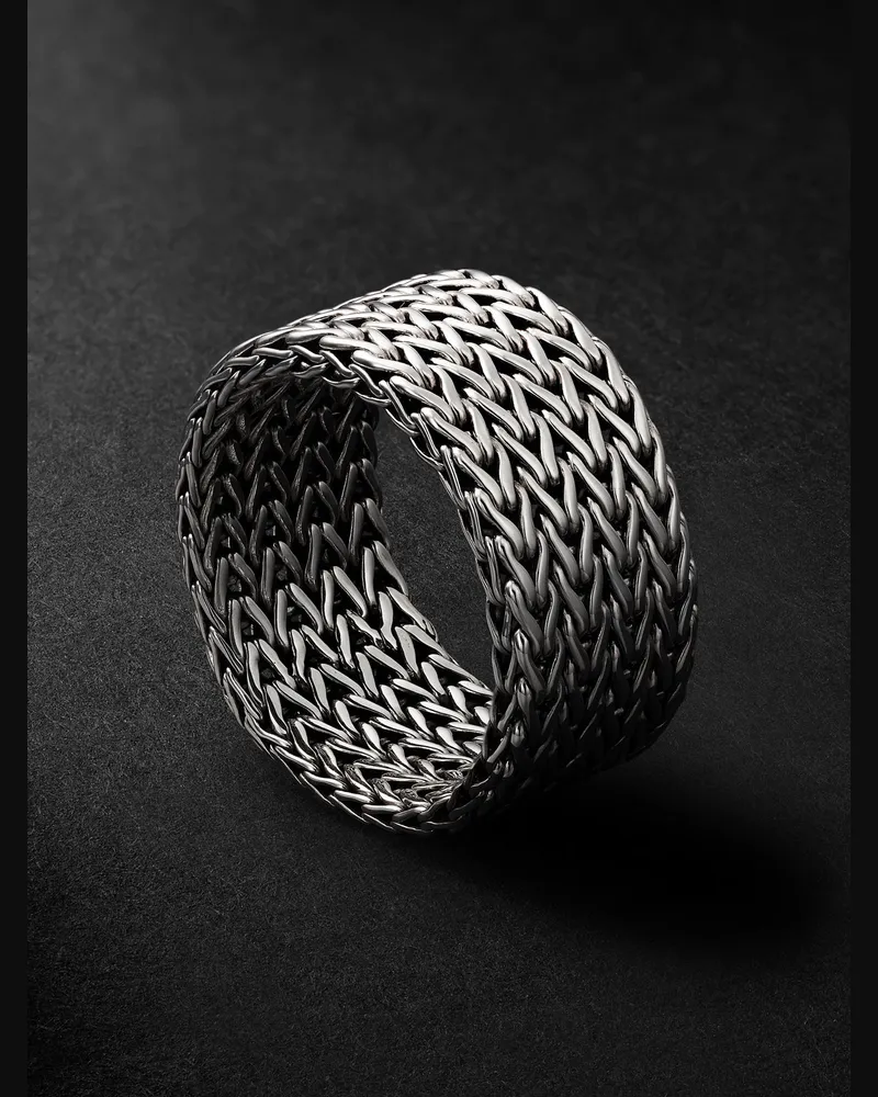 John Hardy Rata Sterling Silver Ring Silver
