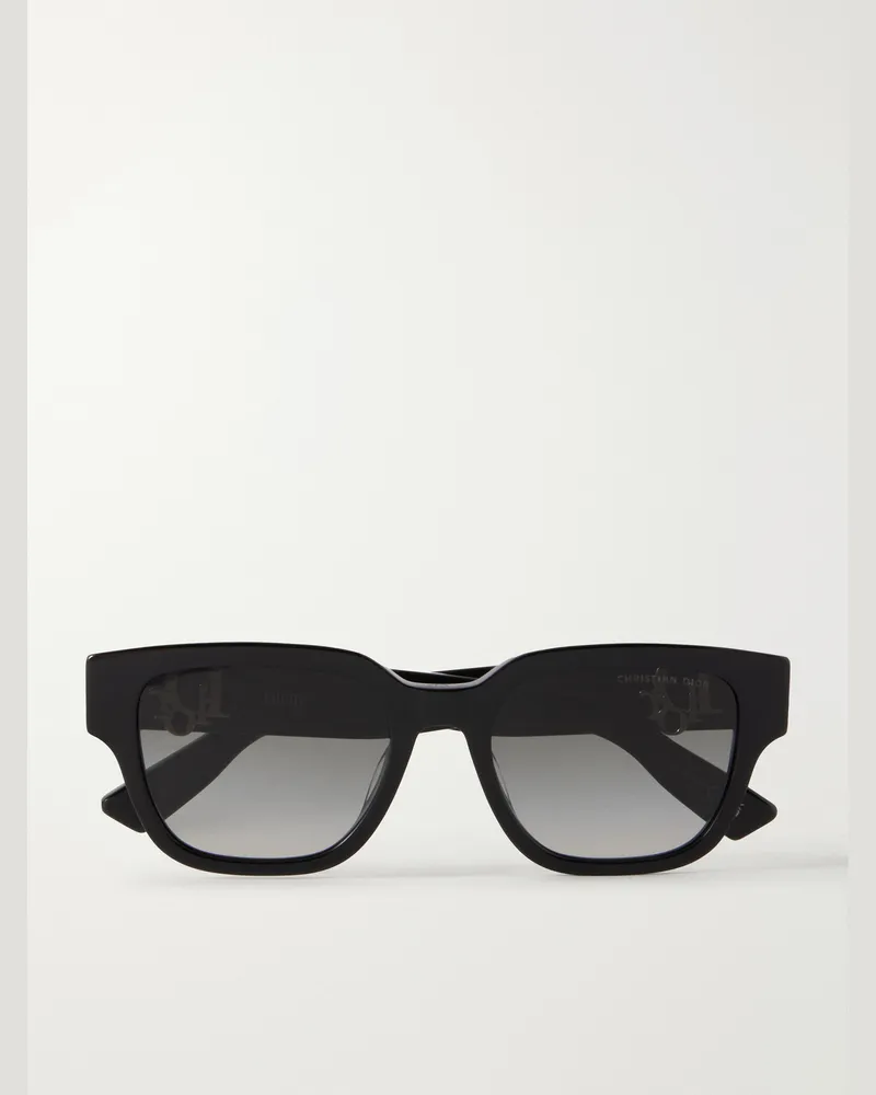 Dior Dior Oblique S1I Square-Frame Acetate Sunglasses Black