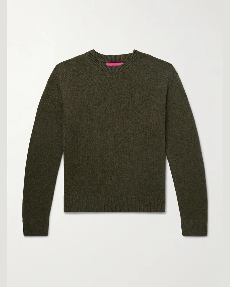 The Elder Statesman Cashmere Sweater Green