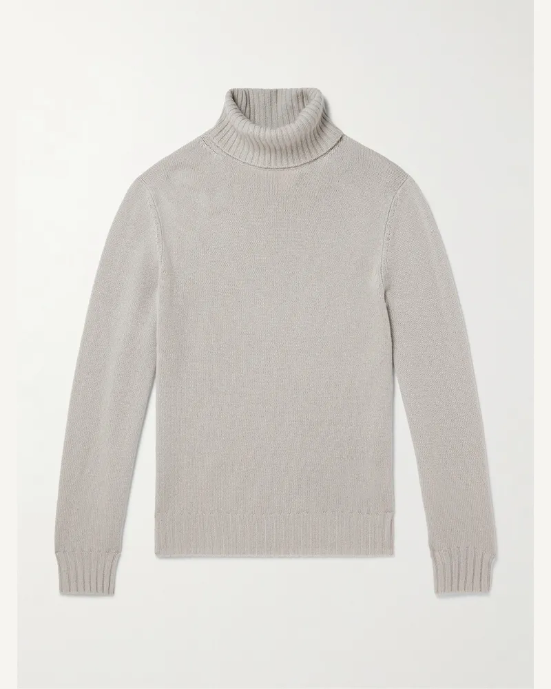 ALLUDE Rollkragenpullover aus einer Schurwoll-Kaschmirmischung Neutral