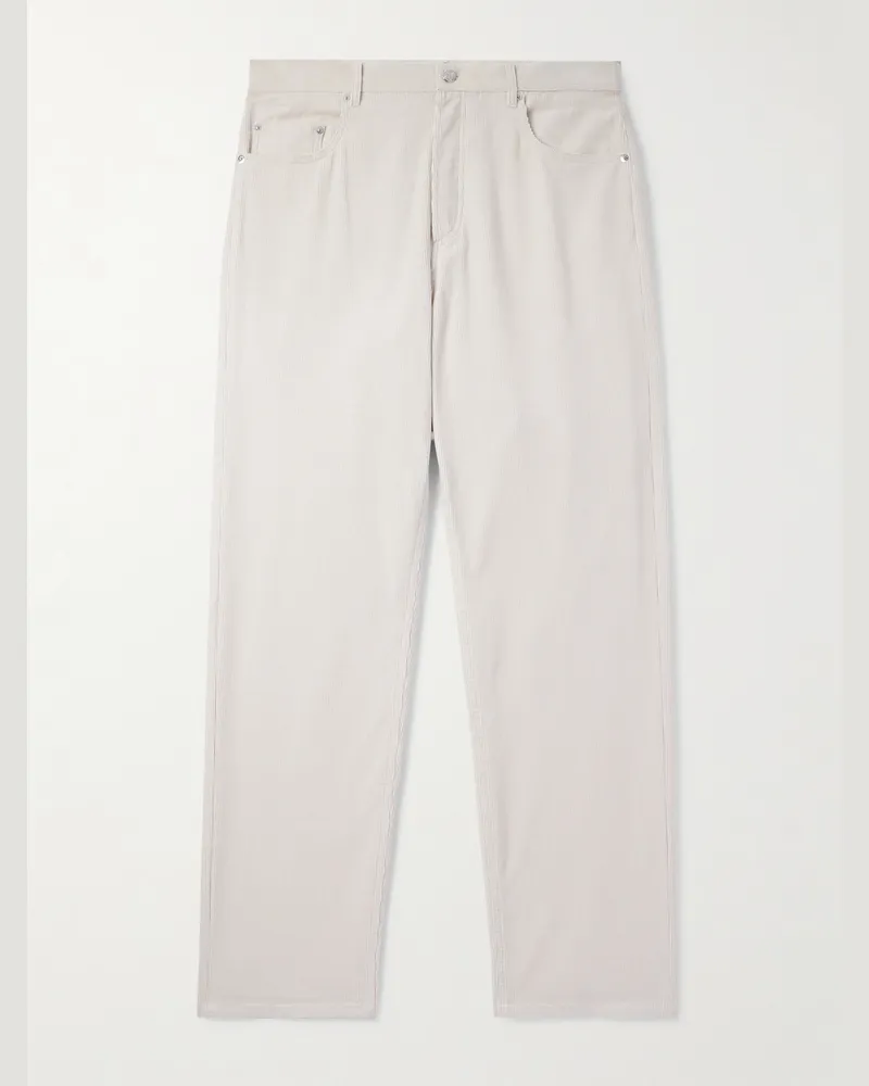 A.P.C. Fairfax gerade geschnittene Hose aus Baumwollcord Neutral