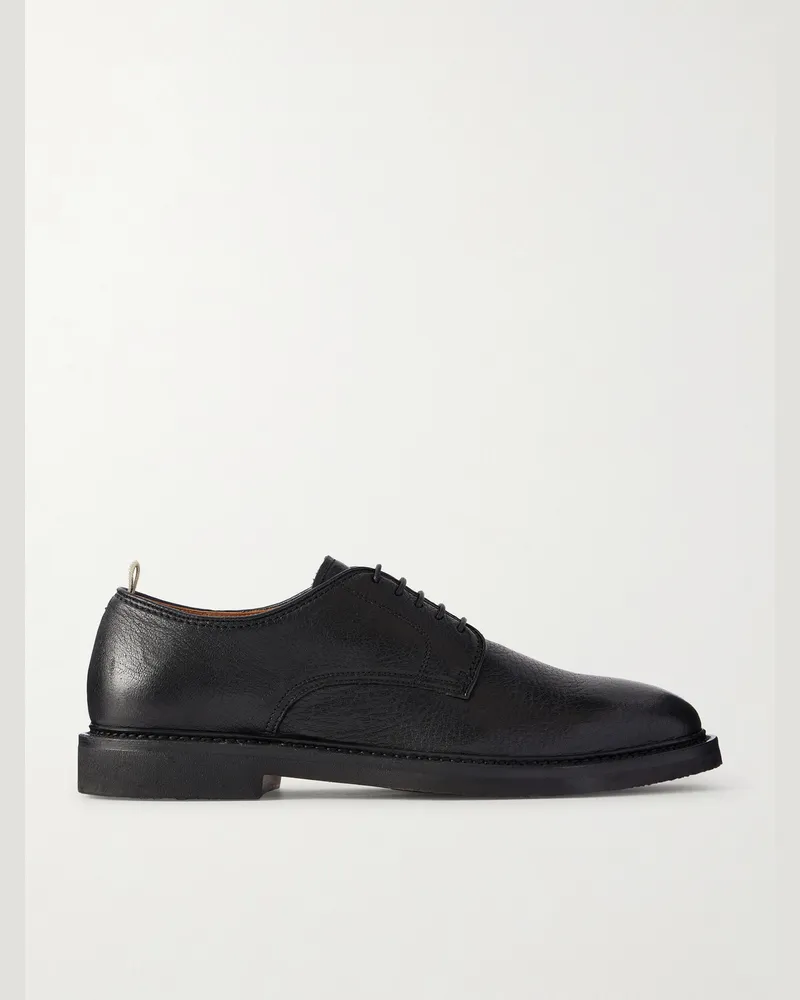Officine Creative Italia Hopkins Flexi 208 Deerskin Derby Shoes Black