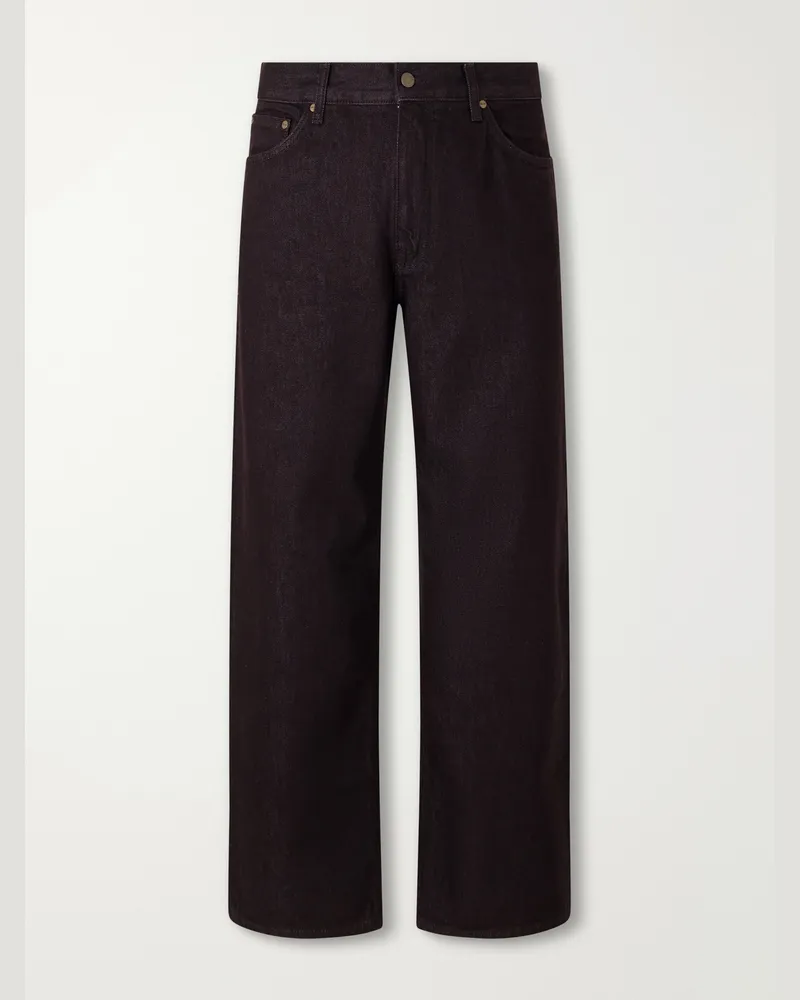 NN 07 Ross 10069 Straight-Leg Organic and Recycled Jeans Brown