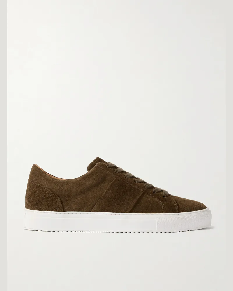 MR P. Alec Sneakers aus Veloursleder Grün