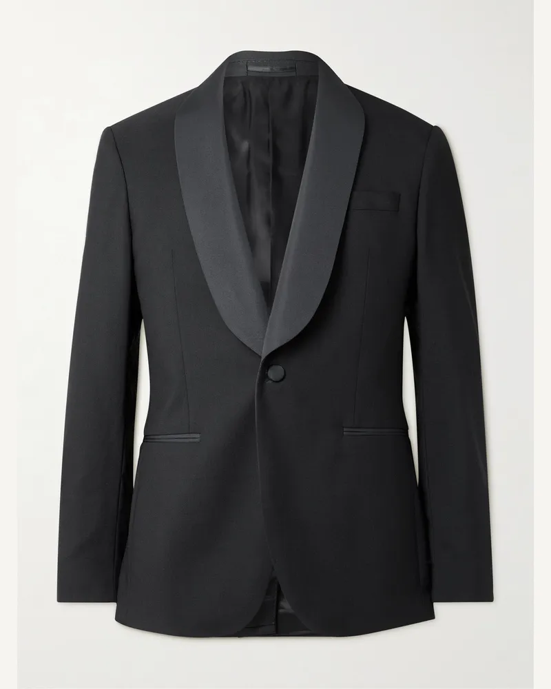 MR P. Slim-Fit Satin-Trimmed Wool Tuxedo Jacket Black