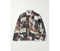 Pelle Jacke aus wattiertem Shell mit Camouflage-Print