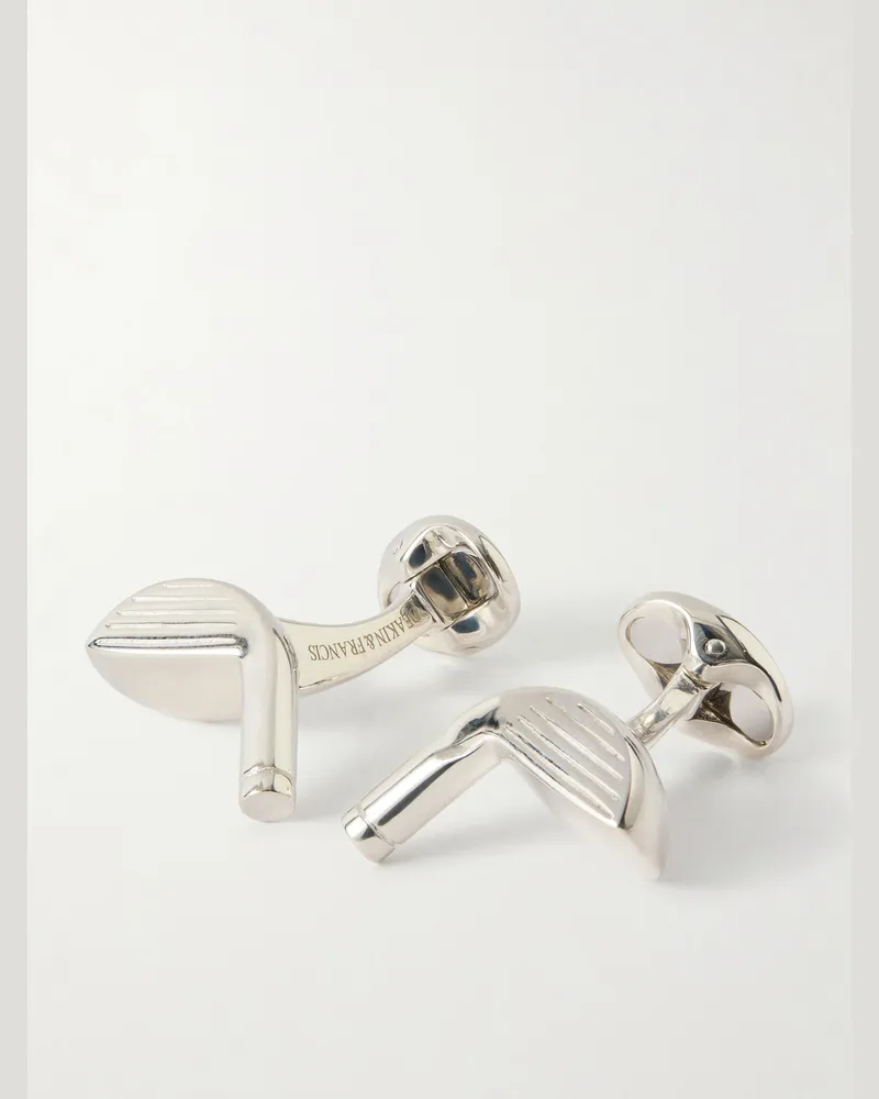 Deakin & Francis Golf Club Sterling Silver Cufflinks Silver