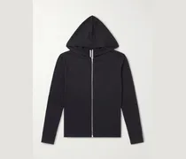Boiled-Cashmere Zip-Up Hoodie