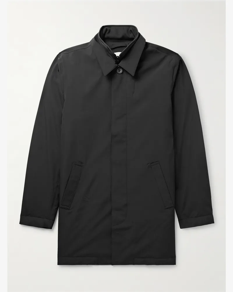 NN 07 Blake 8240 Coated-Twill Trench Coat Black