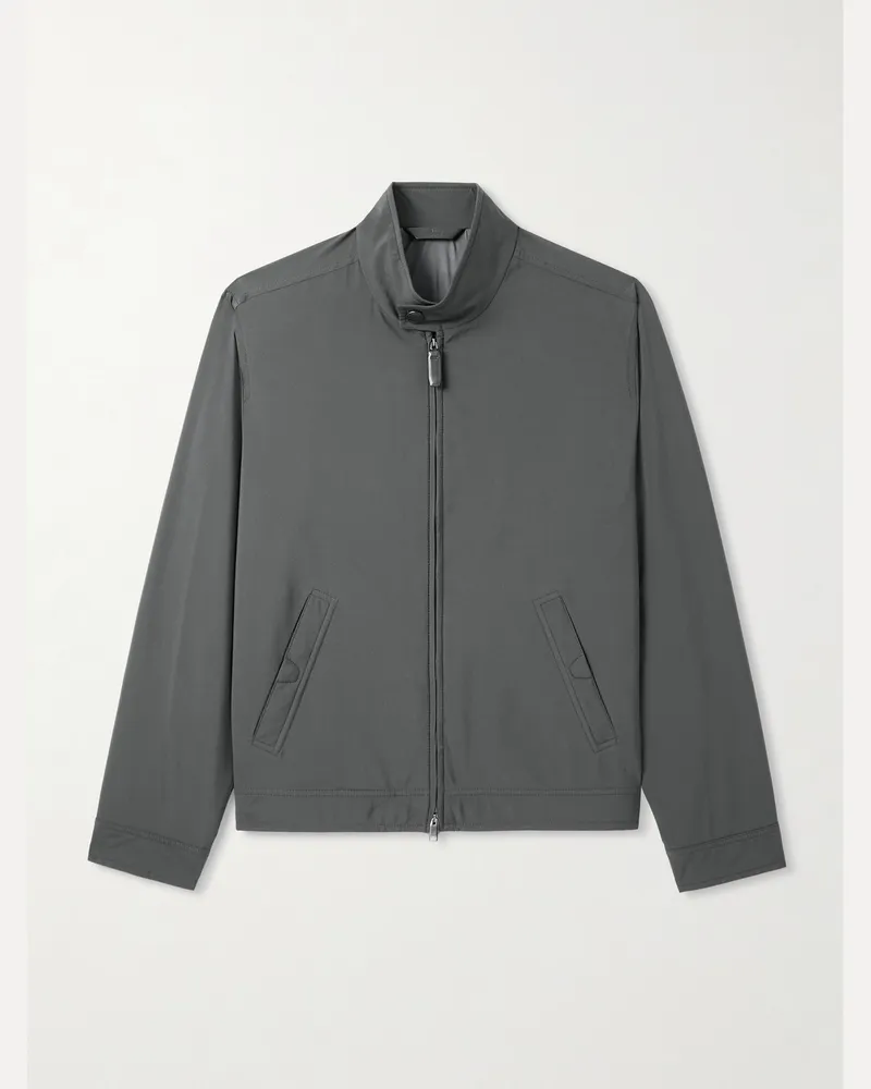 Brioni Wattierter Blouson aus Shell Blau