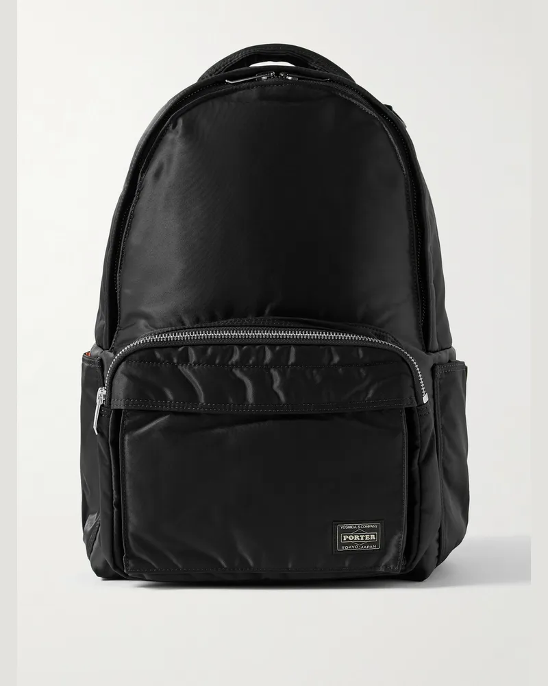PORTER-YOSHIDA & CO Daypack Nylon-Twill Backpack Black