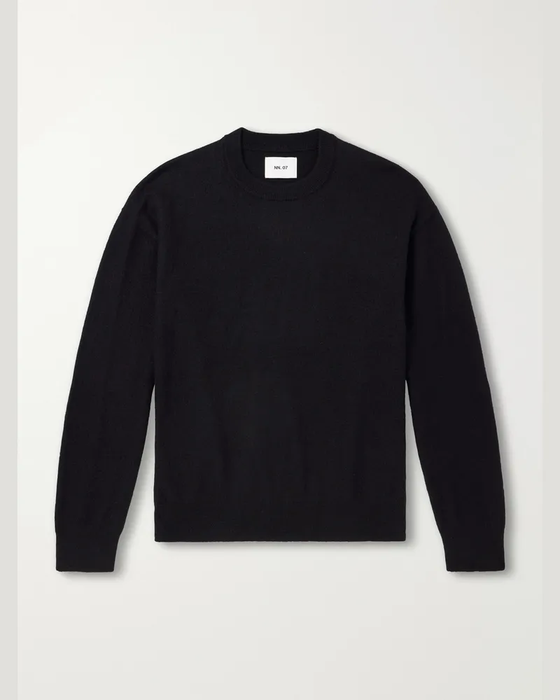 NN 07 Jasper 60062 Felted Wool Sweater Black