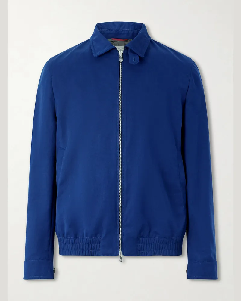 Brunello Cucinelli Shell Jacket Blue