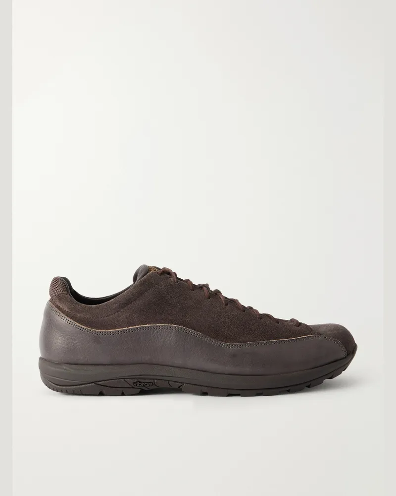 Diemme Bardolino Suede and Leather Sneakers Brown