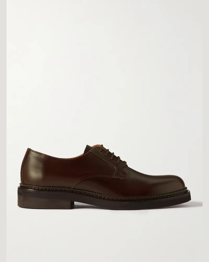MR P. Jacques Leather Derby Shoes Brown