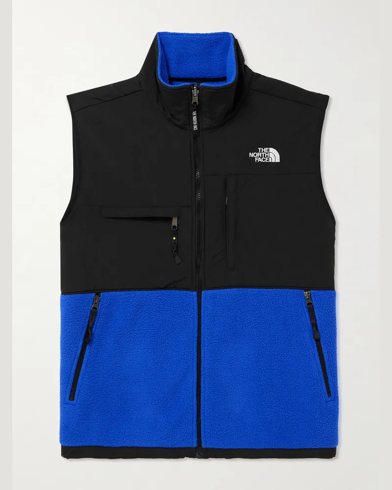 The North Face Denali Weste aus Nylon und Polartec®-Fleece mit Logostickerei Blau