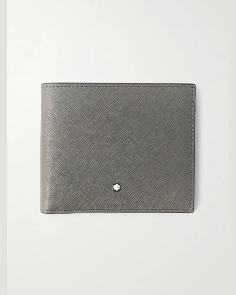Montblanc Sartorial Cross-Grain Leather Wallet Gray