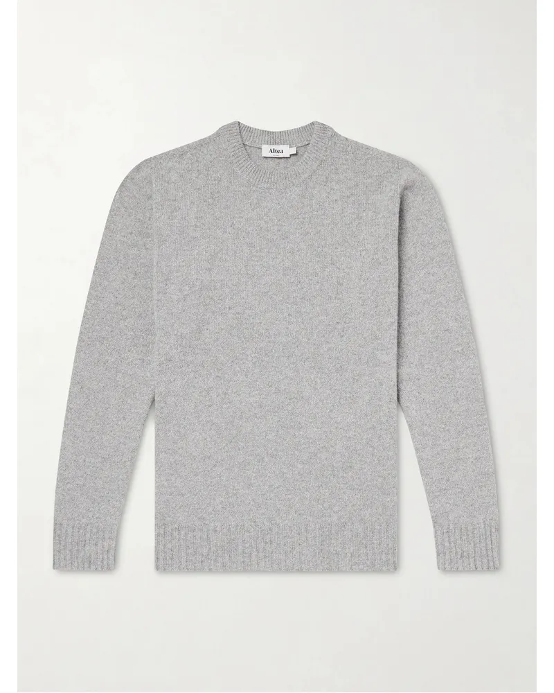 Altea Wool and Cashmere-Blend Sweater Gray