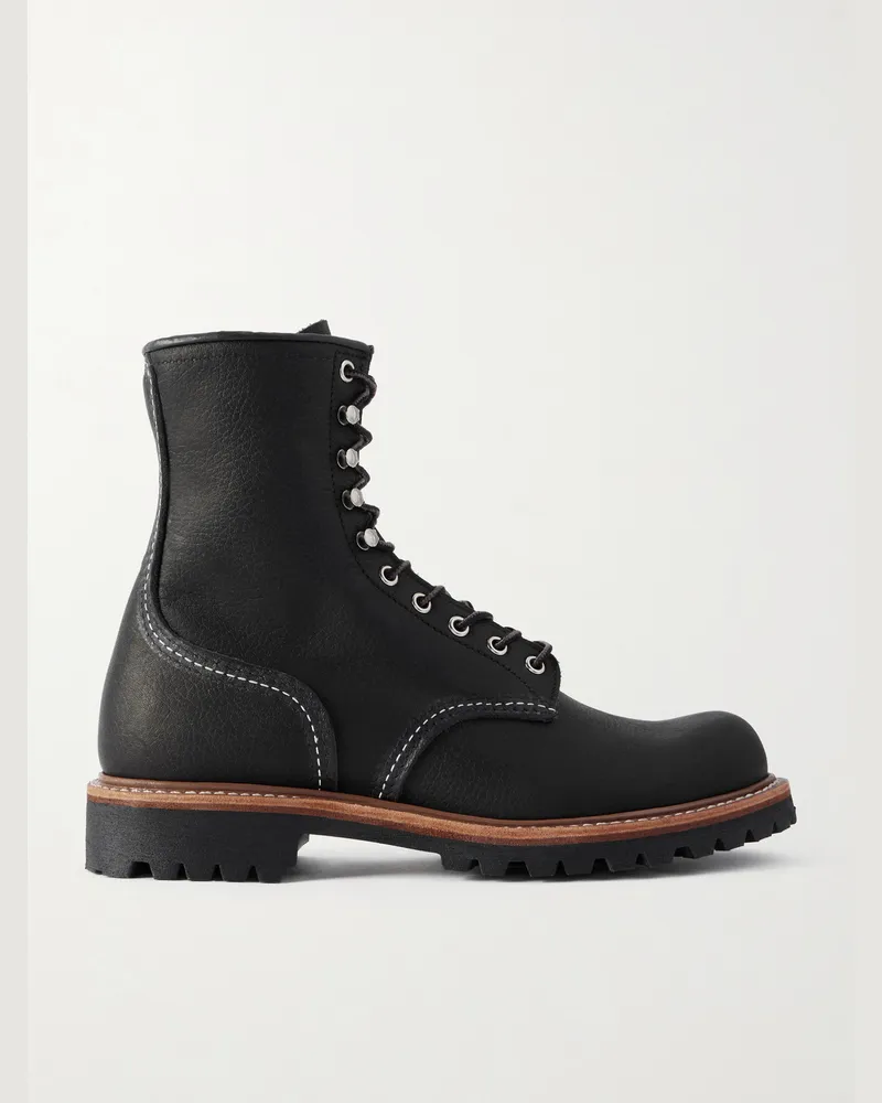 Red Wing Shoes Logger 4501 Schnürstiefel aus Leder Schwarz