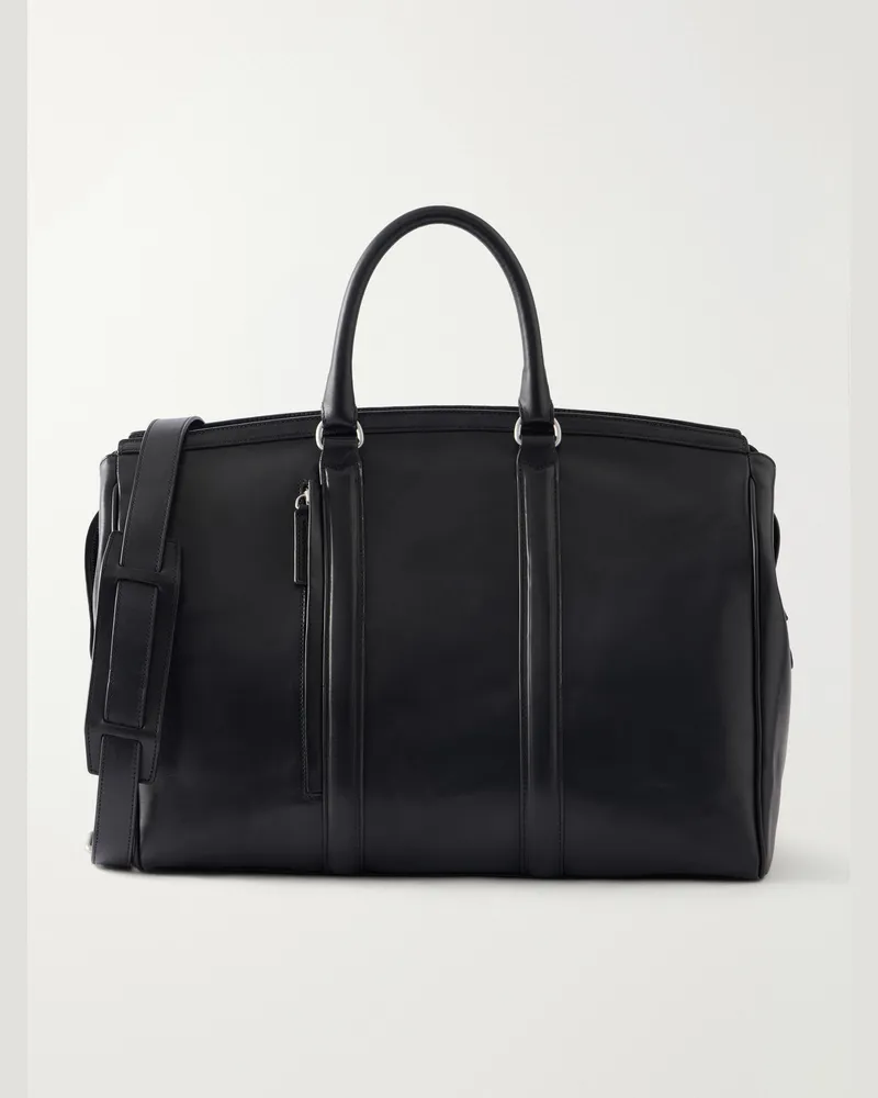 Officine Creative Italia Quentin 009 Leather Weekend Bag Black
