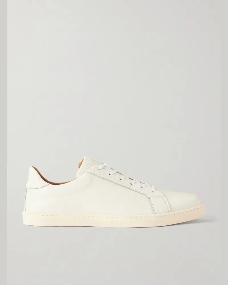 George Cleverley Jack III Sneakers aus Wildleder Weiß