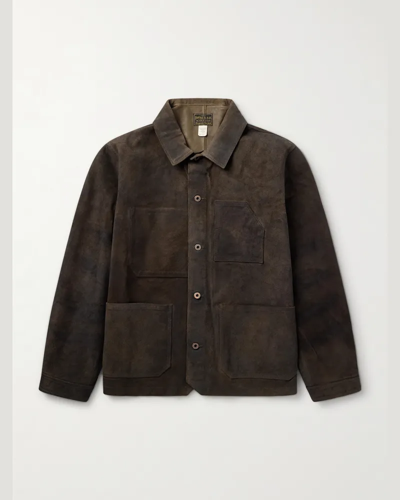 RRL Kenmare Jacke aus Veloursleder Braun