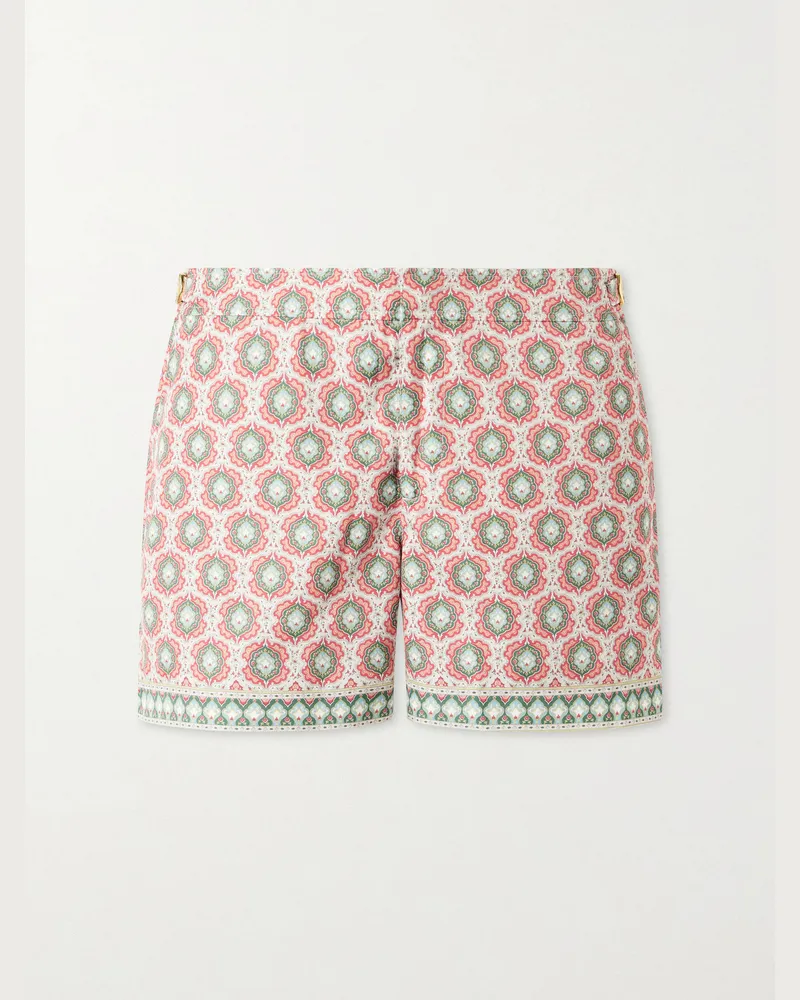 Orlebar Brown Setter Passetto Straight-Leg Printed Swim Shorts Red