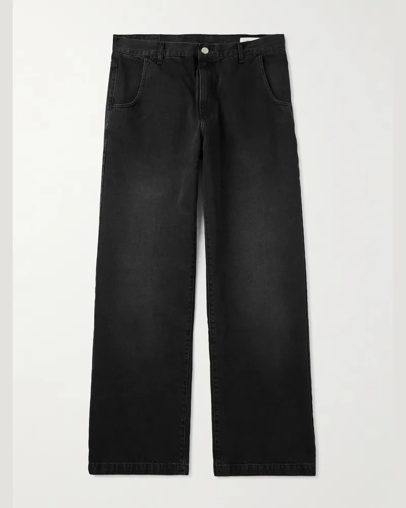 Mfpen Gerade geschnittene Jeans aus Bio-Denim Schwarz