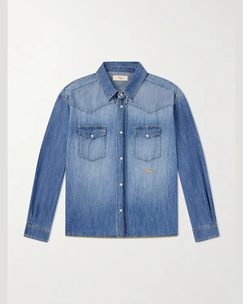 Cherry Los Angeles Denim Shirt Blue