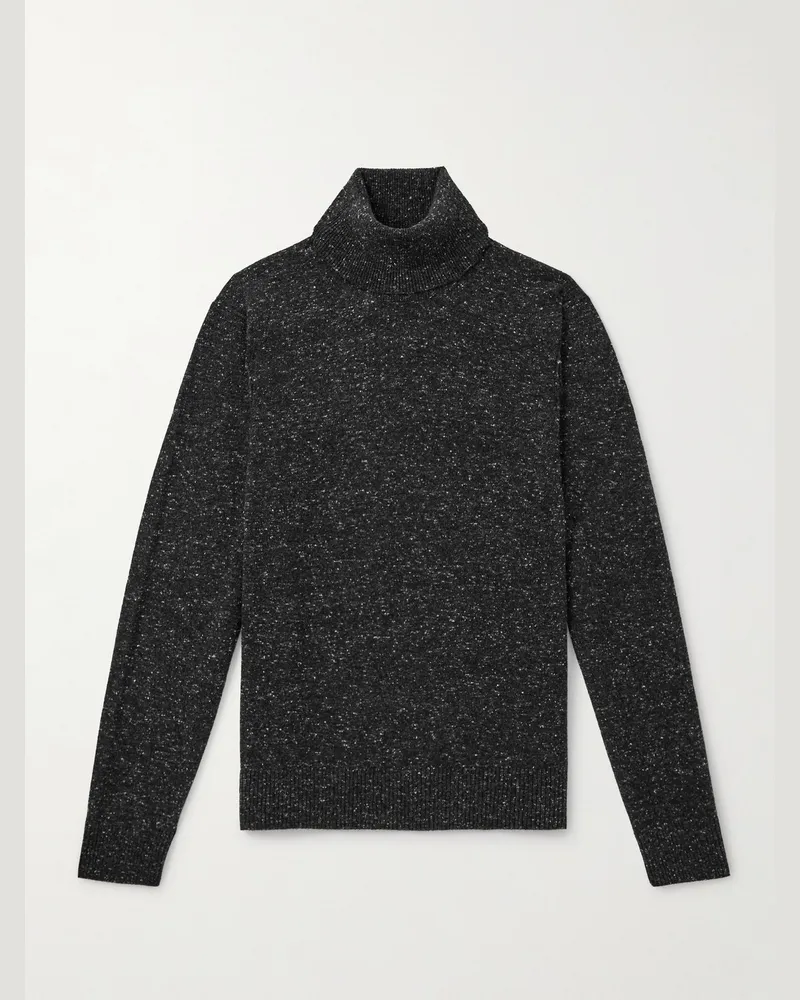 Dunhill Rollkragenpullover aus einer Kaschmirmischung Schwarz