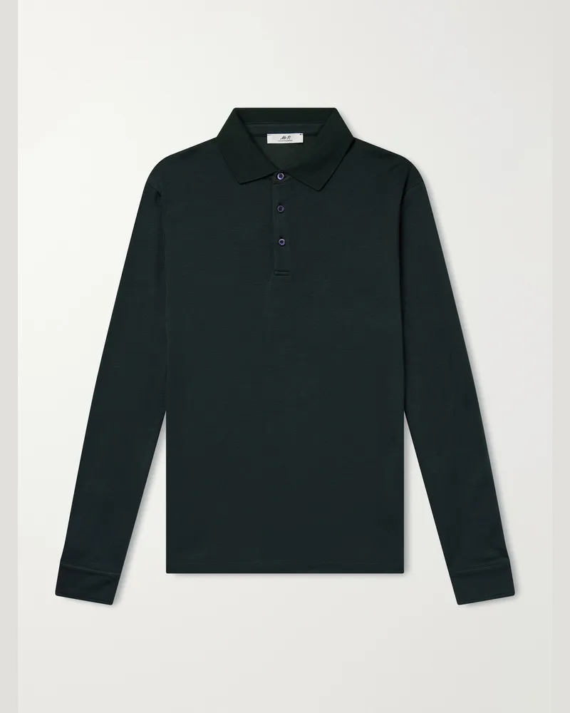 MR P. Woven Polo Shirt Green