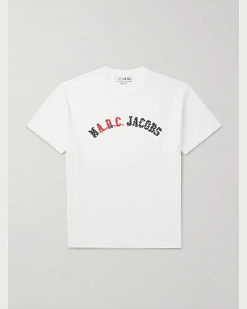 A.P.C. Marc Jacobs T-Shirt aus Baumwoll-Jersey mit Logoprint Weiß