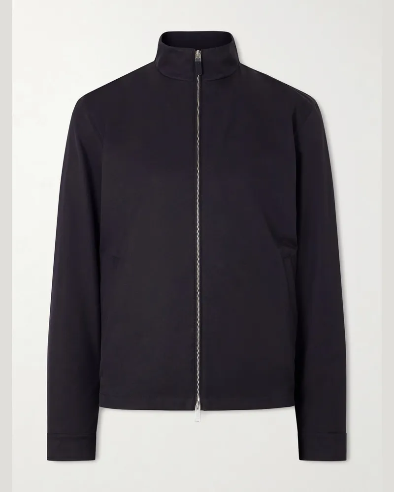 Ermenegildo Zegna Motorin 100cc Jersey Blouson Jacket Blue