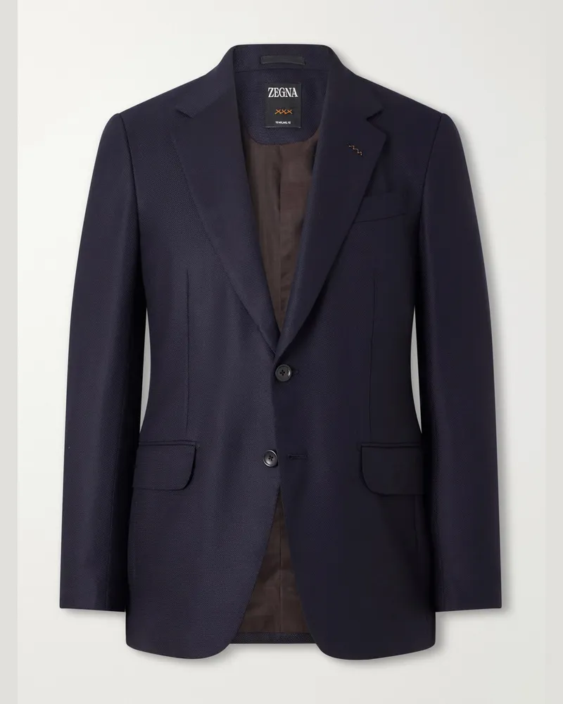 Ermenegildo Zegna Wool Blazer Blue