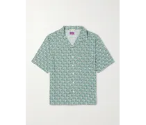 Hemd aus bedrucktem Webstoff mit Reverskragen