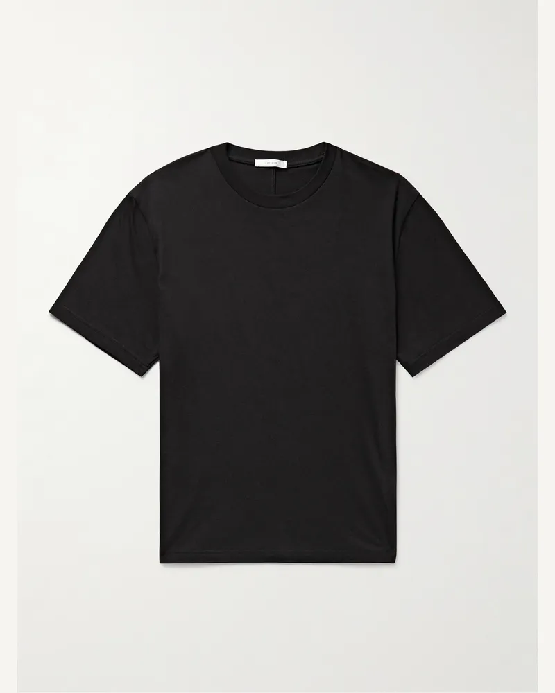The Row Errigal T-Shirt aus Baumwoll-Jersey Schwarz