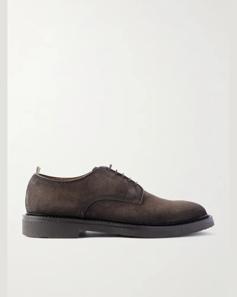 Officine Creative Italia Hopkins Flexi 208 Derby-Schuhe aus Veloursleder Braun