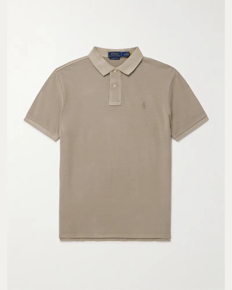 Ralph Lauren Polohemd aus Baumwoll-Piqué mit Logostickerei Grün