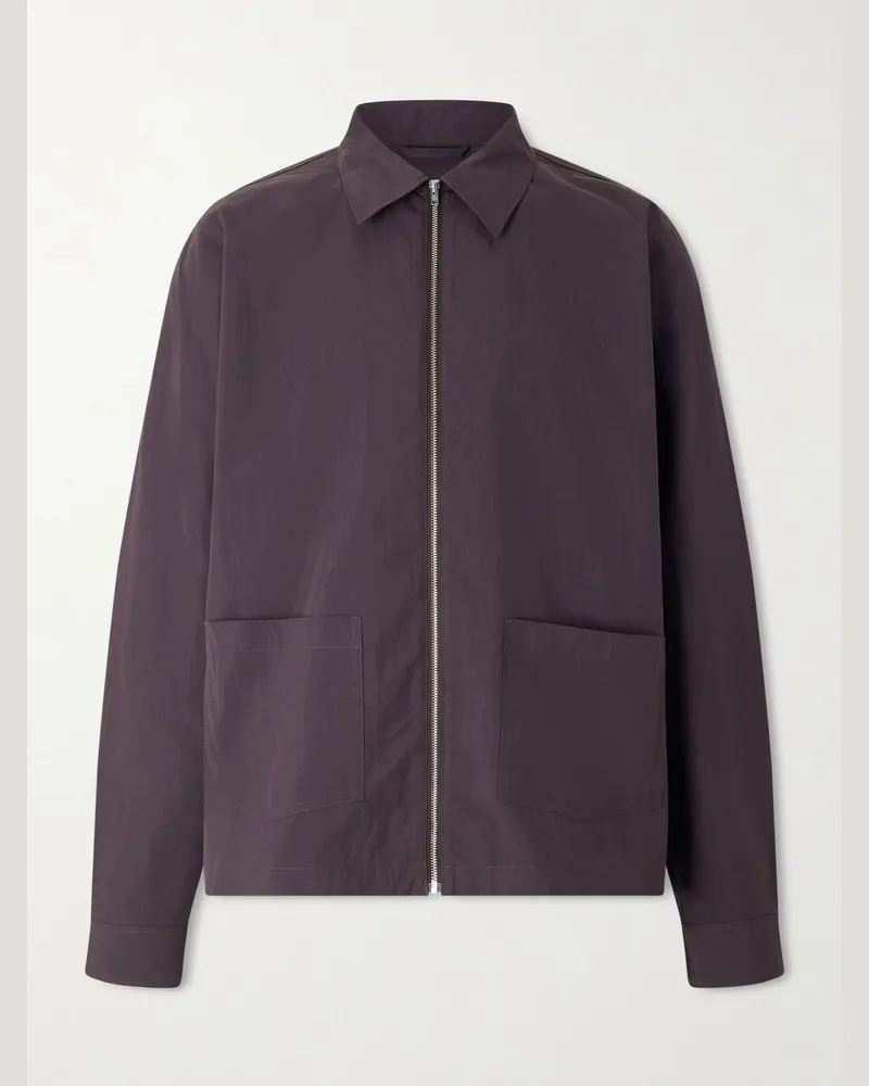 NN 07 Virgil 5024 Hemdjacke aus Biobaumwolle Lila