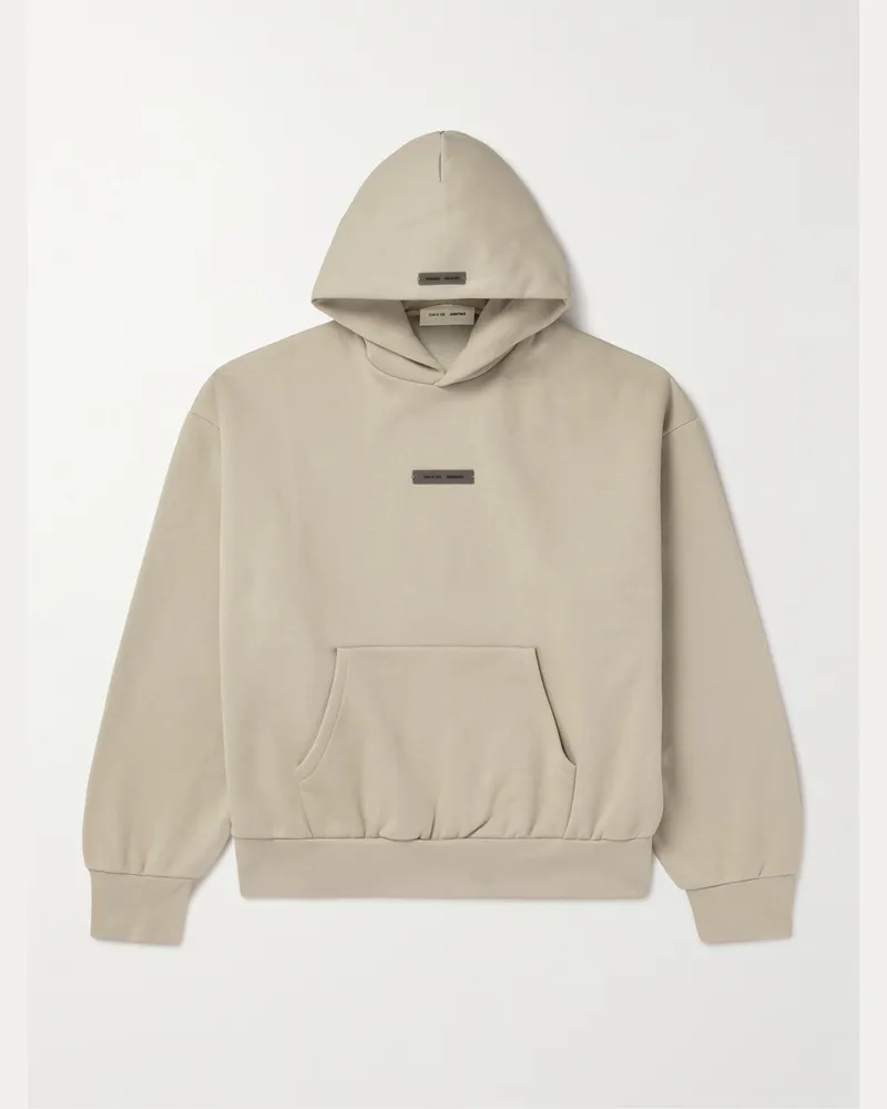 Fear of God Oversized-Hoodie aus Jersey aus einer Baumwollmischung mit Logoapplikation Neutral