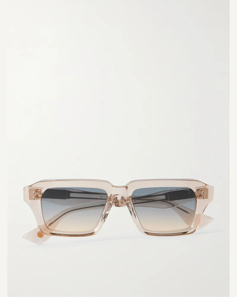 DITA Grandmaster-Nine Sonnenbrille mit eckigem Rahmen aus Azetat Braun
