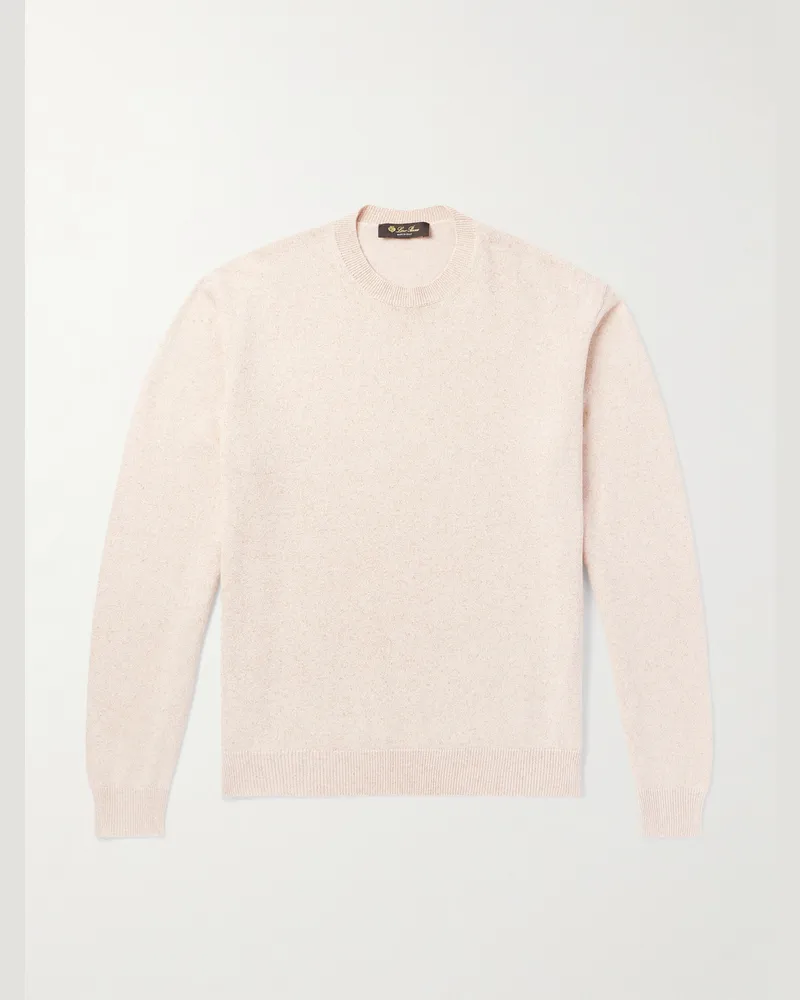 Loro Piana Colonno Pullover aus Seide Pink