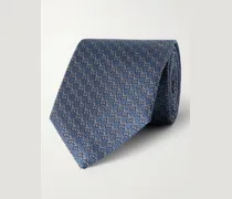 7cm Logo-Jacquard Silk Tie