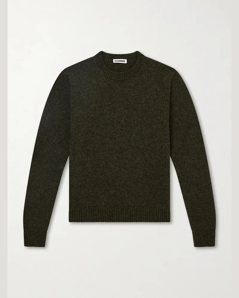 Jil Sander Wool Sweater Green