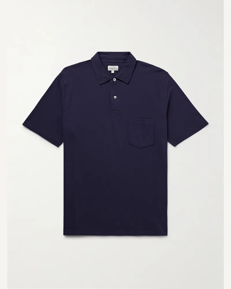 Hartford Polohemd aus Baumwoll-Piqué Blau