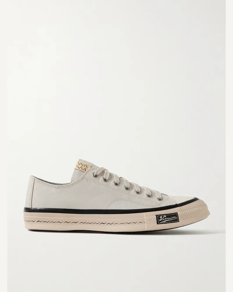 Visvim Skagway Lo Sneakers aus Canvas mit Lederbesatz Neutral