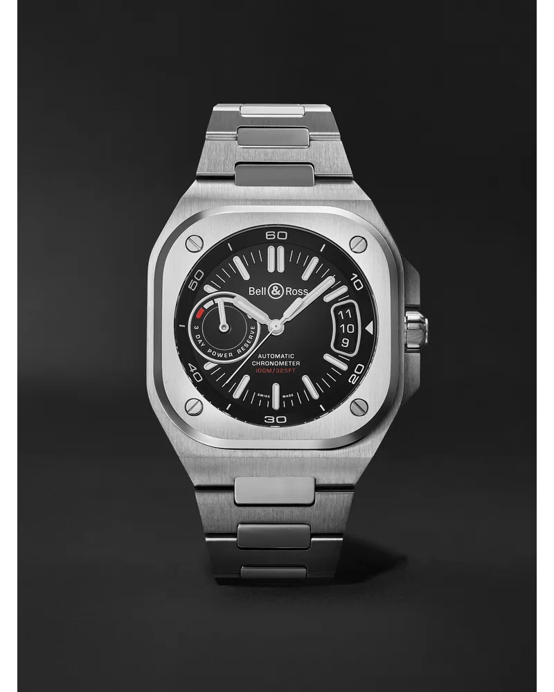 Bell & Ross BR-X5 Automatic Chronometer 41 mm Uhr aus Stahl, Ref.-Nr.: BRX5R-BL-ST/SST Schwarz